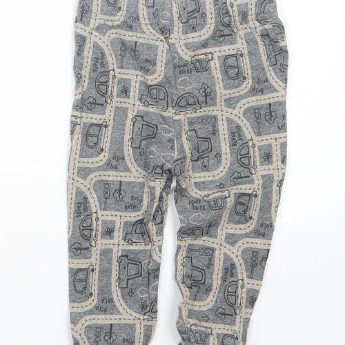 TU Boys Grey Geometric  Capri Trousers Size 6-9 Months