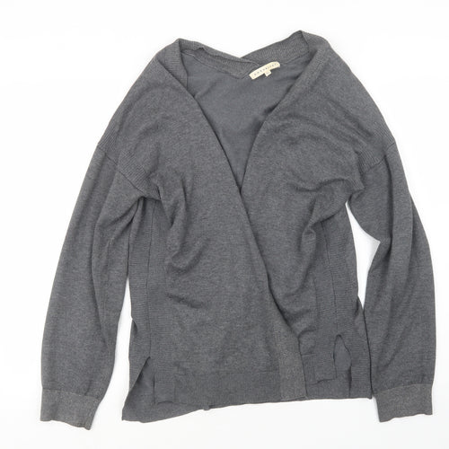 Retrology Womens Grey  Knit Cardigan Jumper Size L