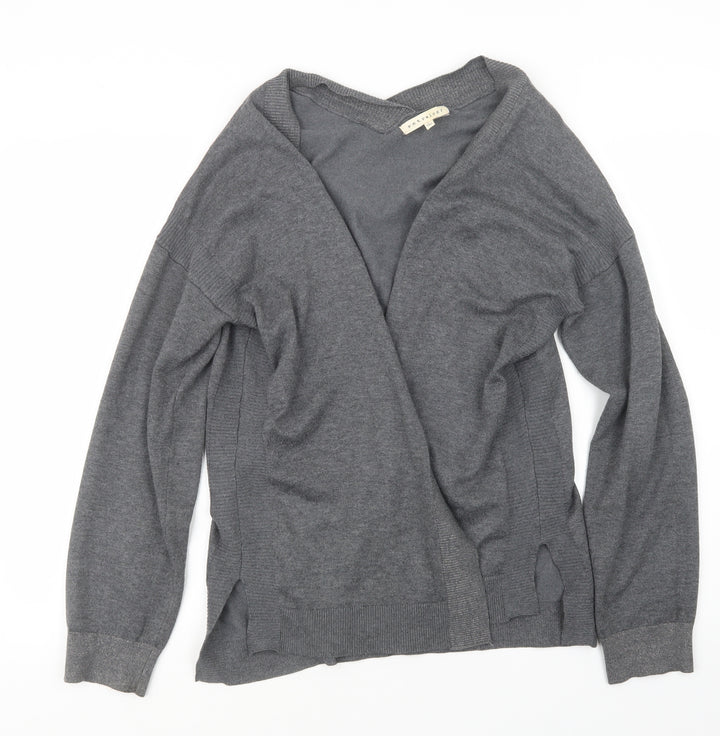 Retrology Womens Grey Knit Cardigan Jumper Size L