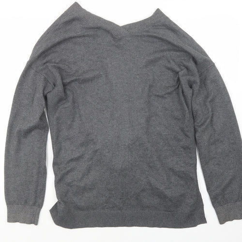 Retrology Womens Grey  Knit Cardigan Jumper Size L