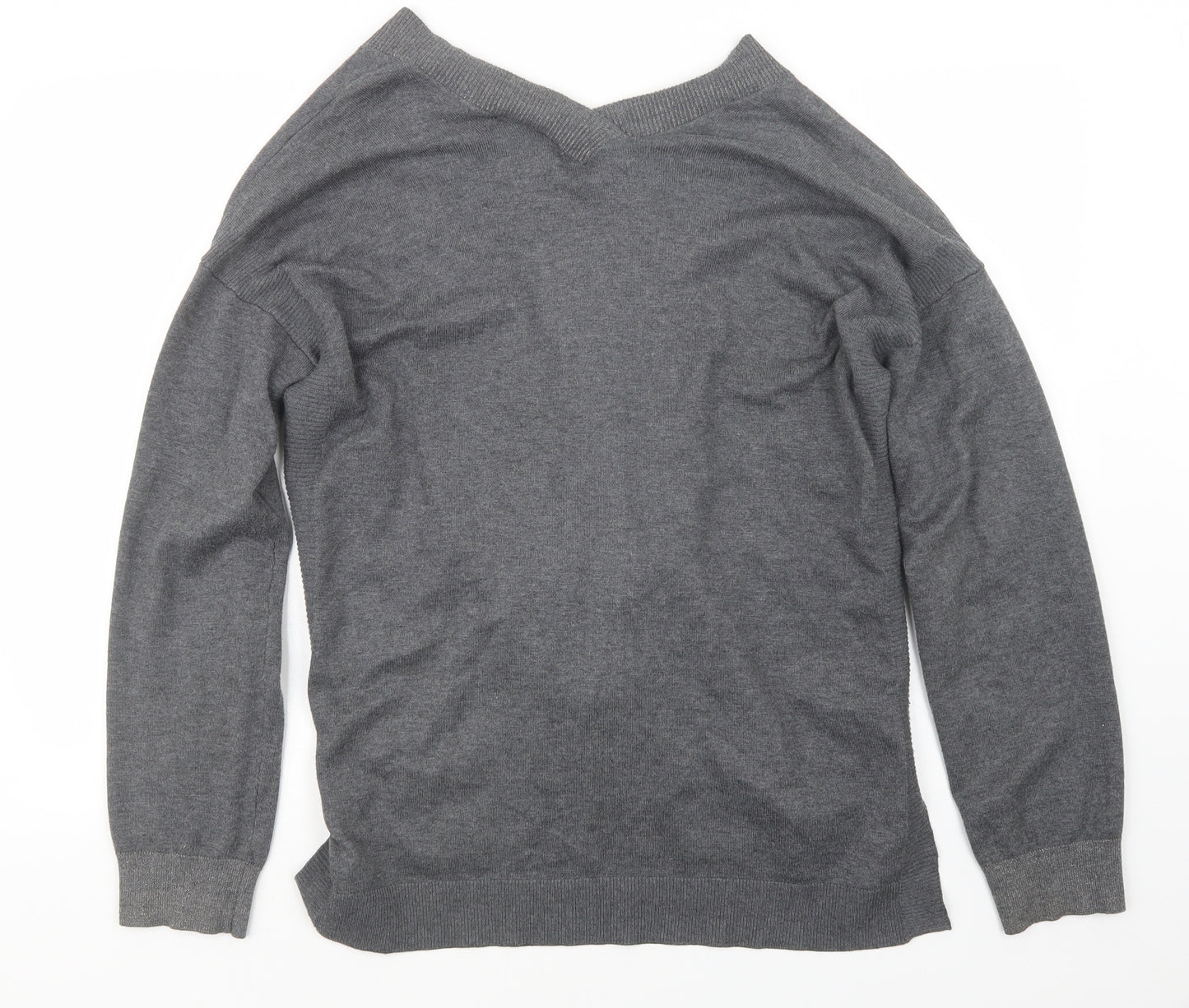 Retrology Womens Grey  Knit Cardigan Jumper Size L