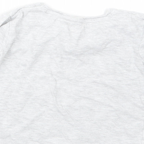 Jeff&Co Girls Grey   Basic T-Shirt Size 4-5 Years