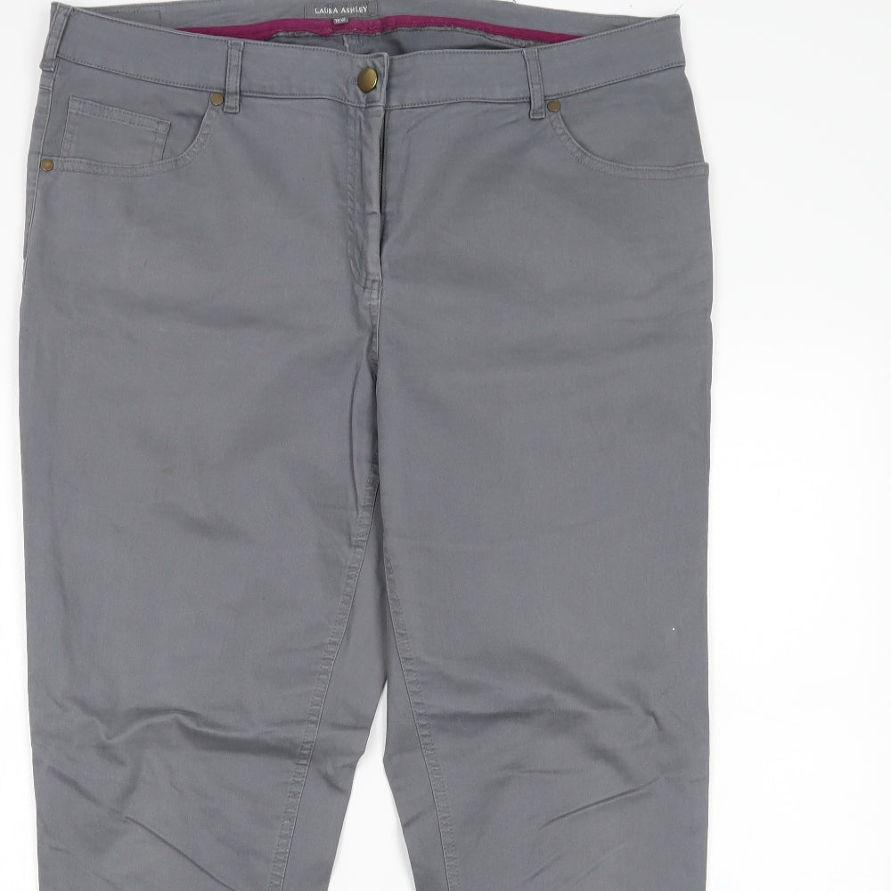 Laura Ashley Womens Grey   Skinny Jeans Size 18 L30 in