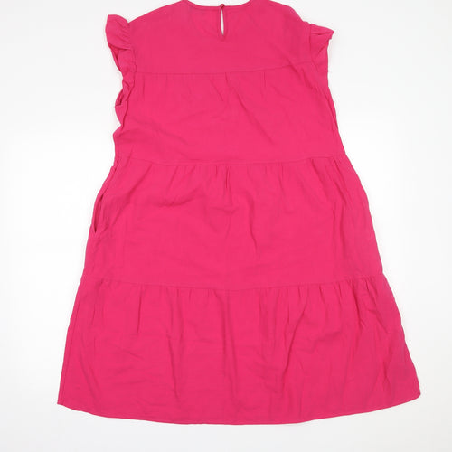 Vonda Womens Pink   A-Line  Size S