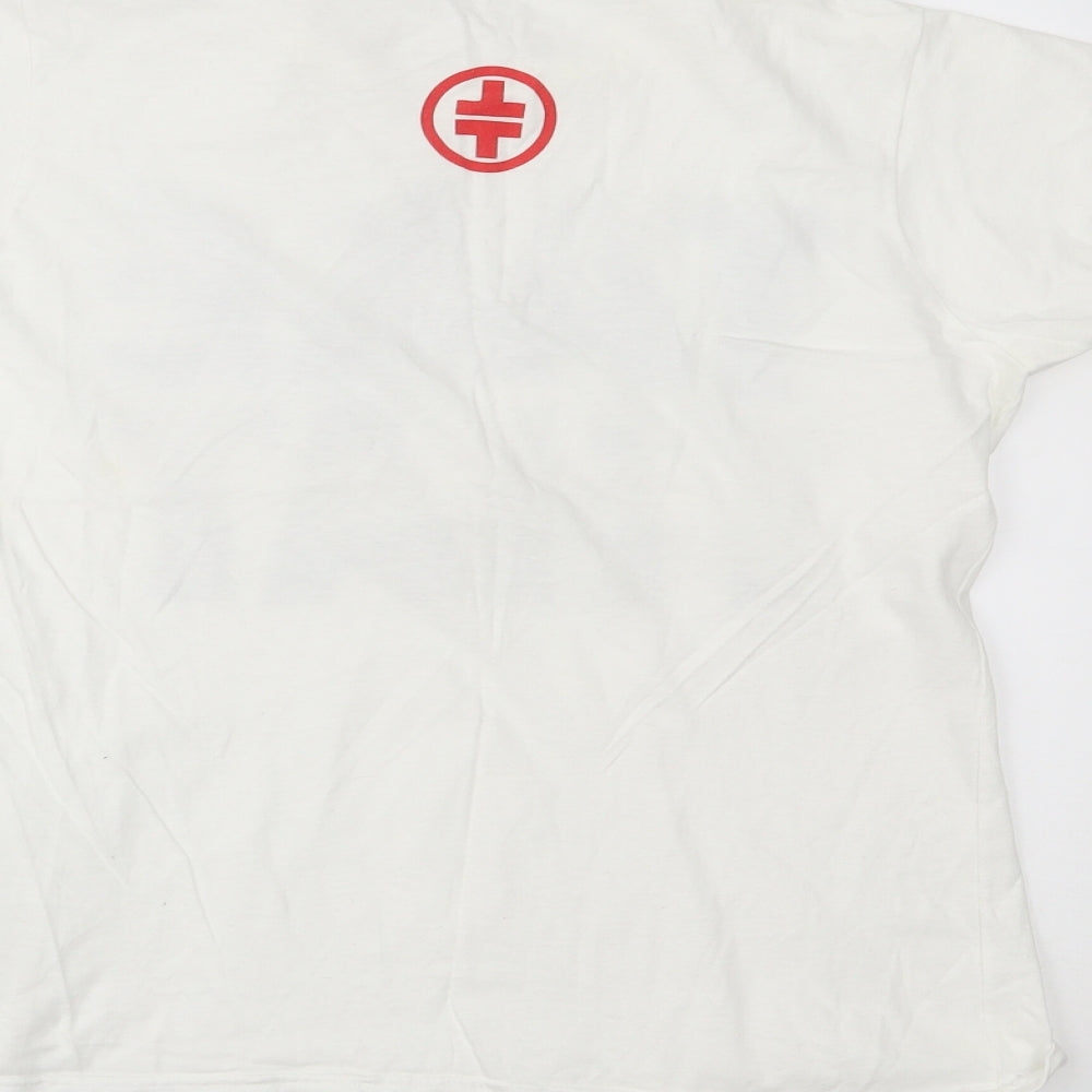 Gildan Womens White   Basic T-Shirt Size XL