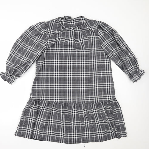 Red Herring Womens Black Check  Shift  Size 14
