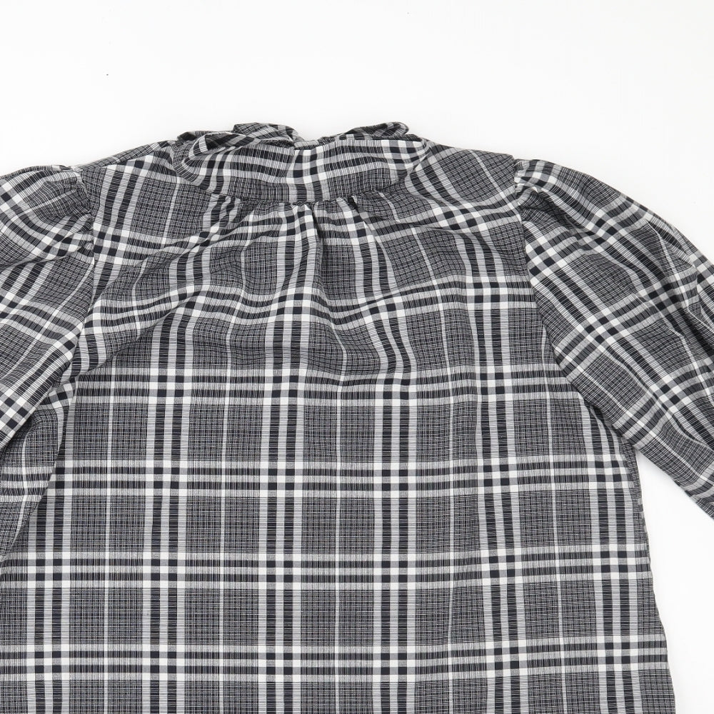 Red Herring Womens Black Check  Shift  Size 14