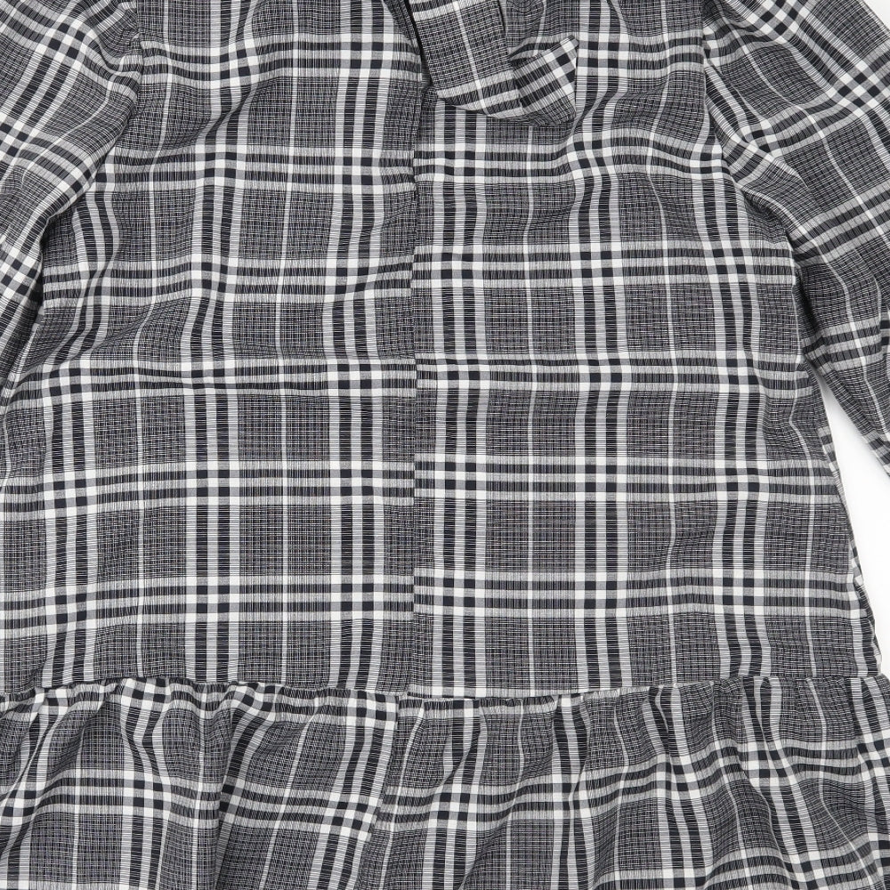Red Herring Womens Black Check  Shift  Size 14
