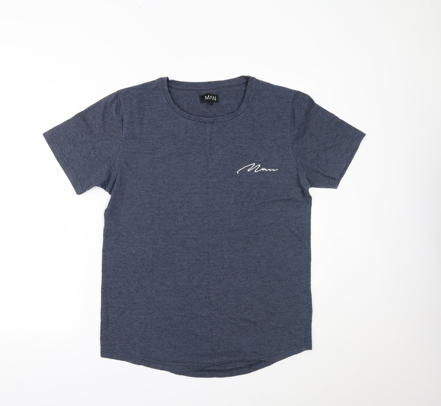 Boohoo Mens Blue    T-Shirt Size L