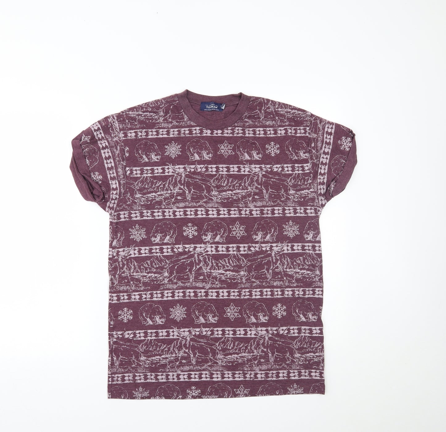 Topman Mens Purple    T-Shirt Size M