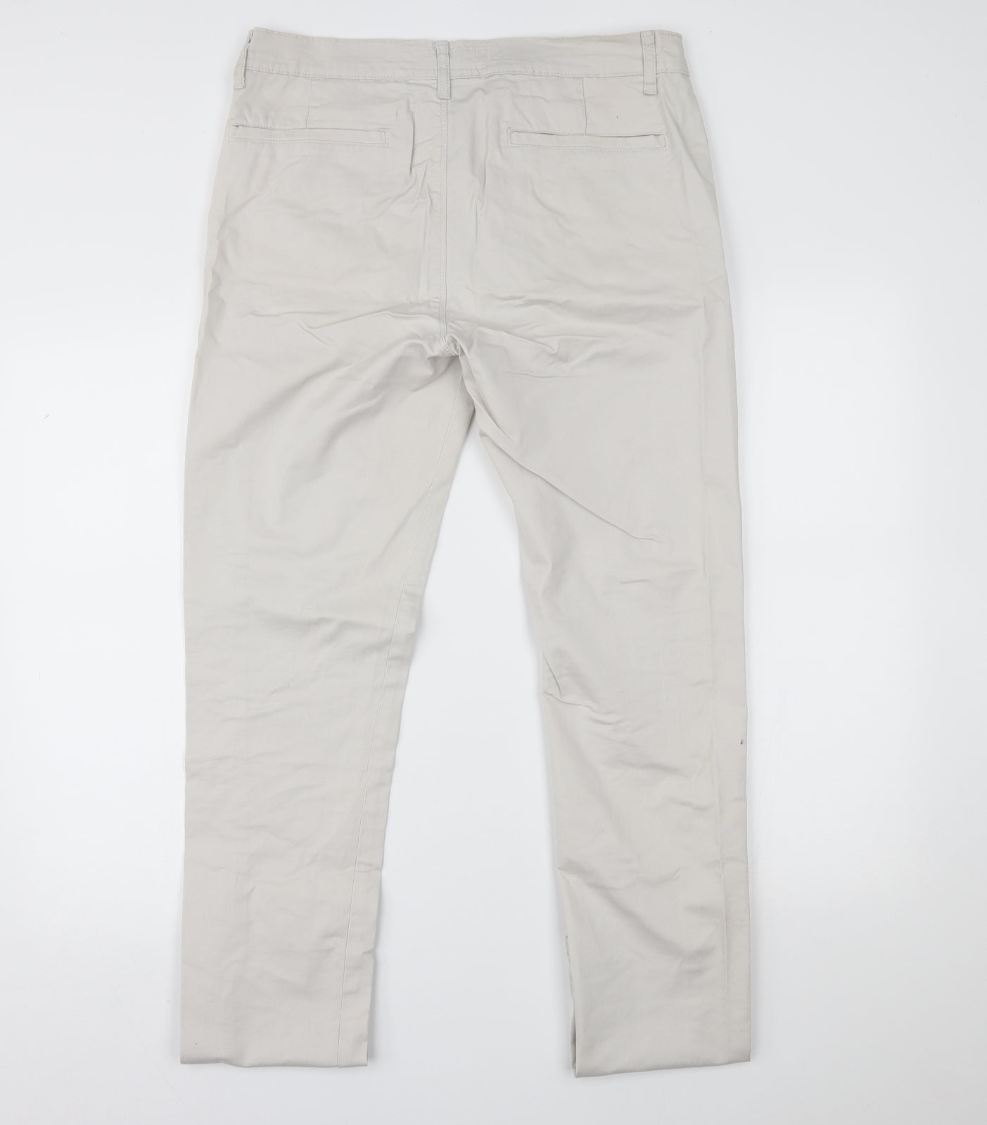 Topman Mens Beige   Chino Trousers Size 34 L34 in