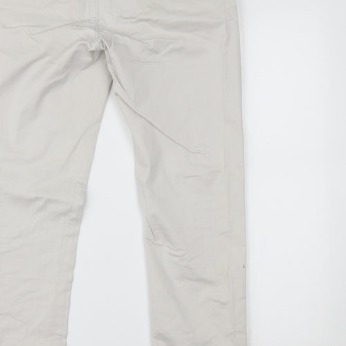 Topman Mens Beige   Chino Trousers Size 34 L34 in