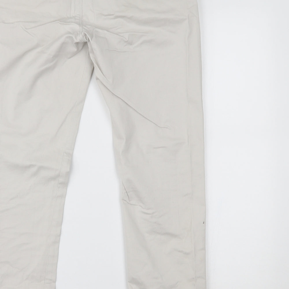 Topman Mens Beige   Chino Trousers Size 34 L34 in