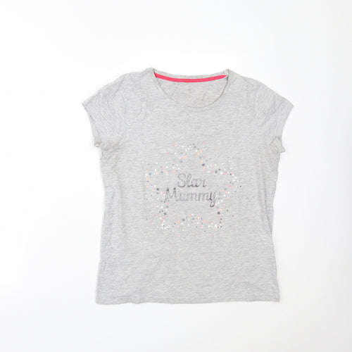 George Womens Grey   Basic T-Shirt Size 10
