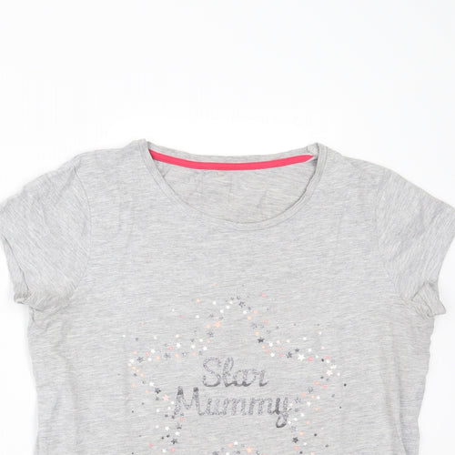 George Womens Grey   Basic T-Shirt Size 10