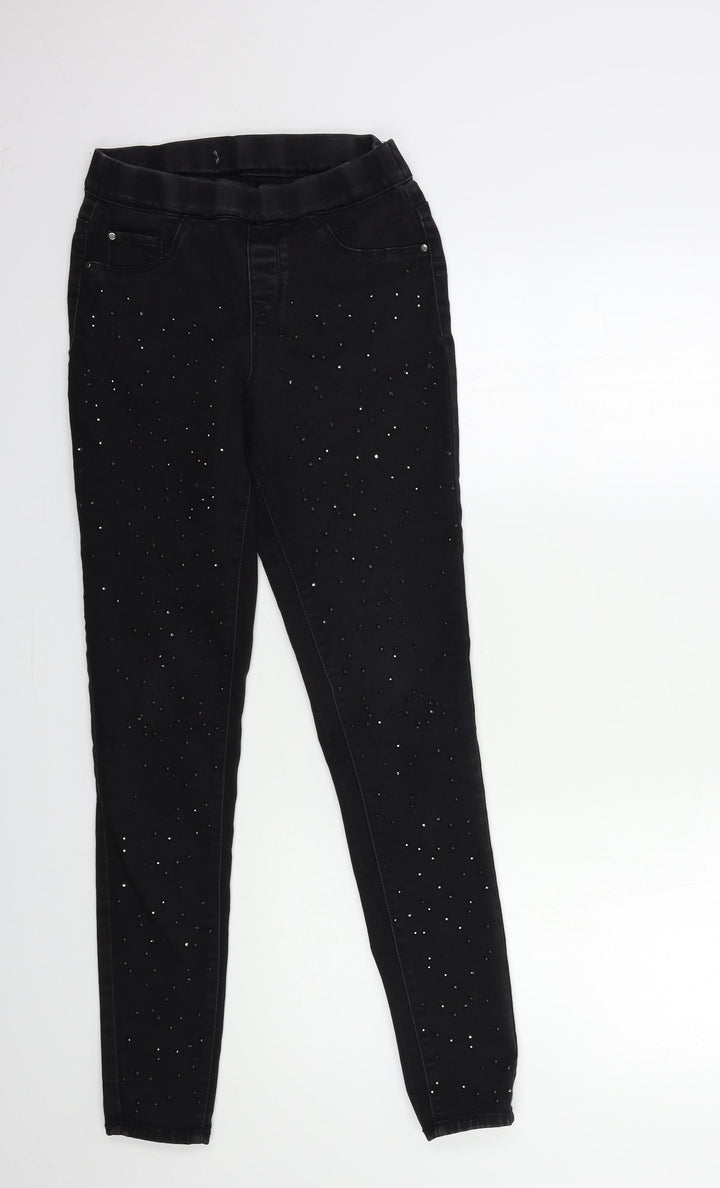 Preworn Womens Black  Denim Jegging Jeans Size 26 in L30 in