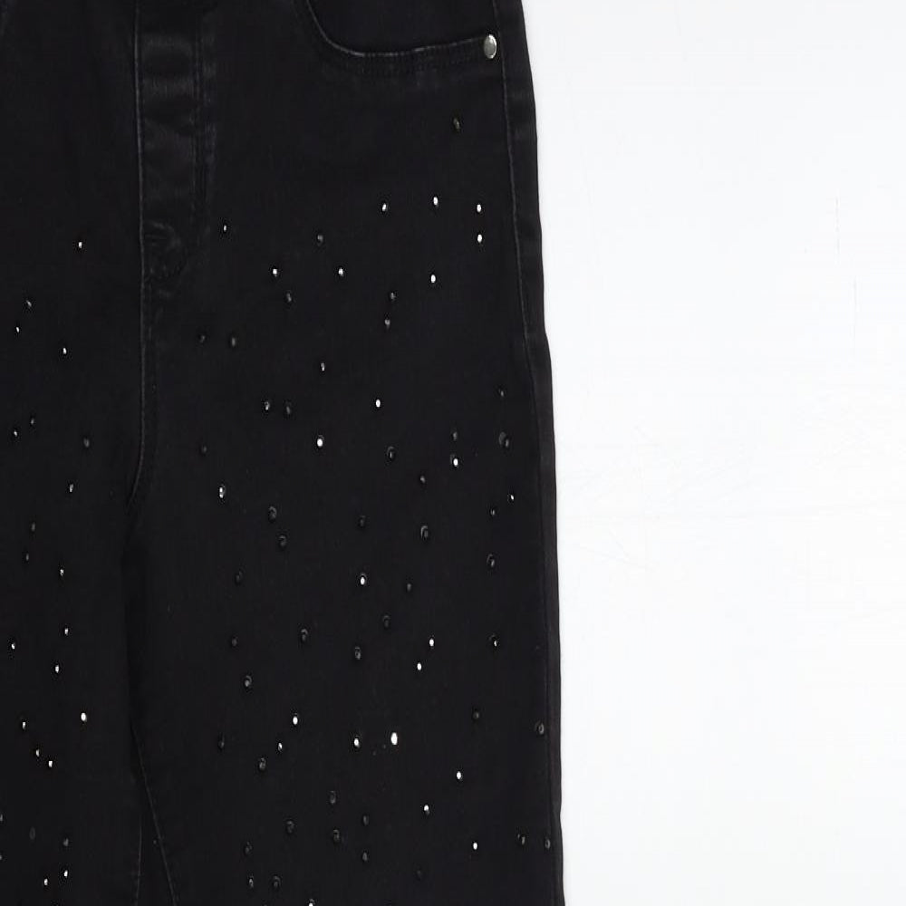 Preworn Womens Black  Denim Jegging Jeans Size 26 in L30 in