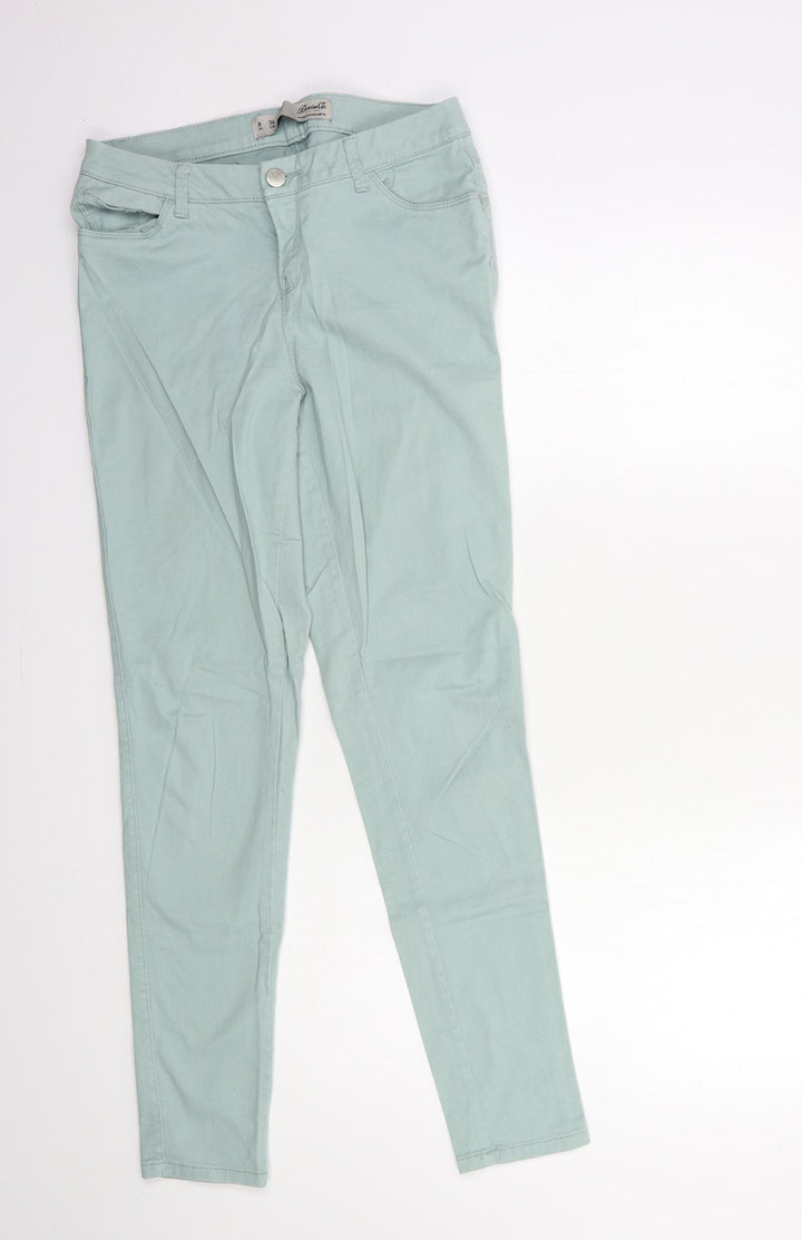 Denim & Co. Womens Blue Denim Skinny Jeans Size 8 L29 in