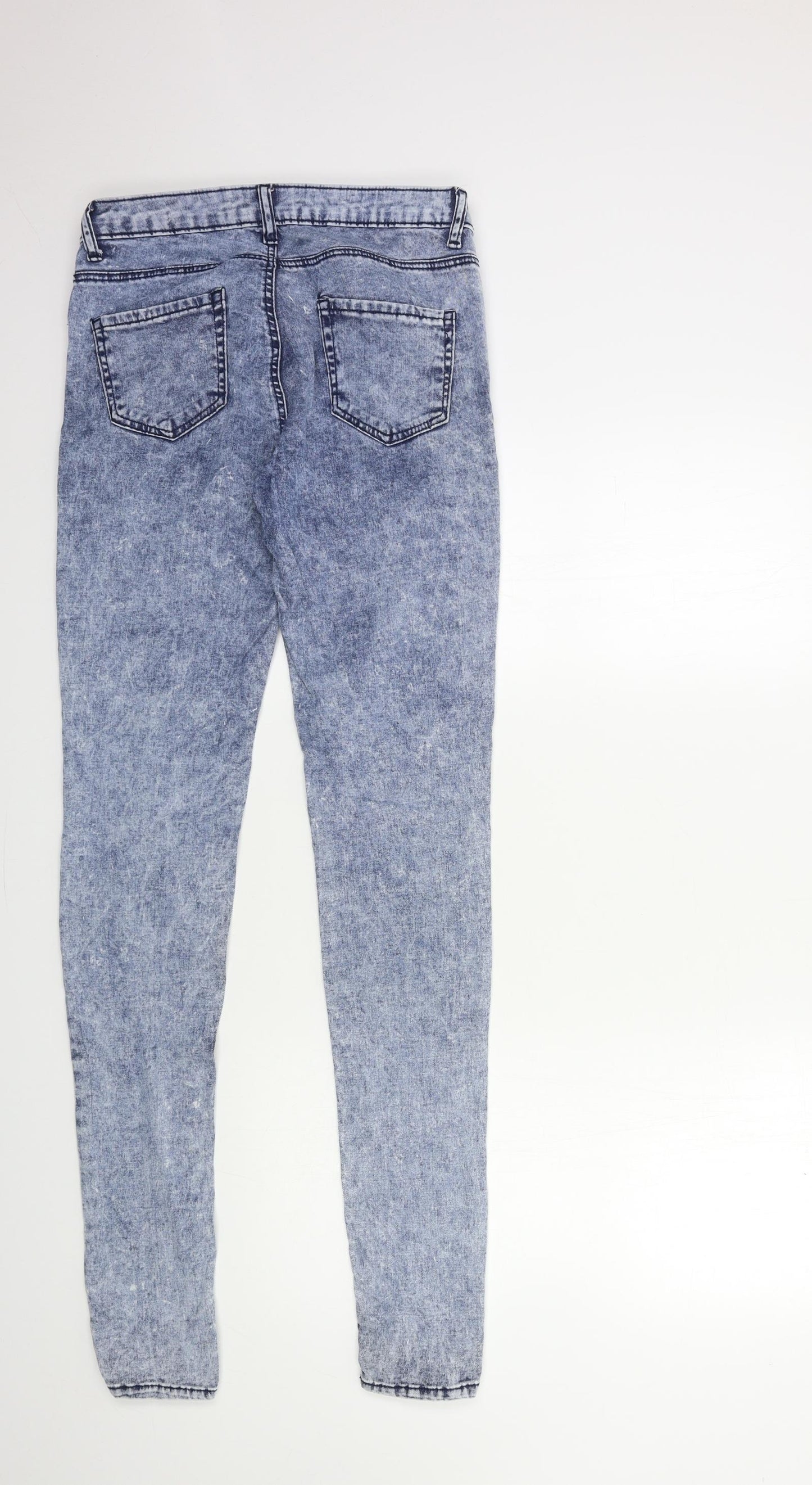 Denim & Co. Womens Blue  Denim Skinny Jeans Size 10 L33 in