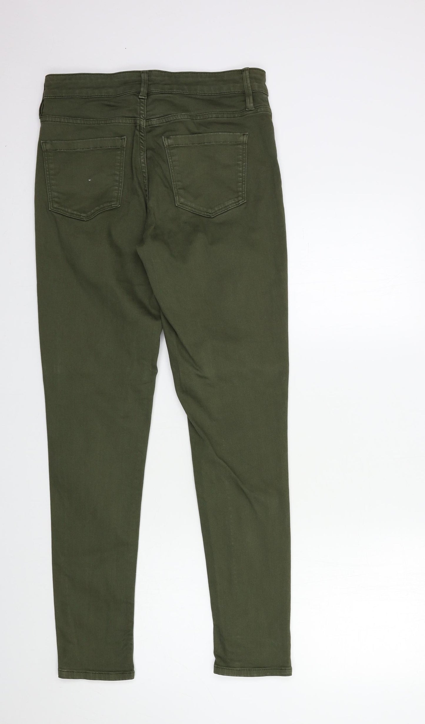 Oasis Womens Green  Denim Skinny Jeans Size 12 L30 in