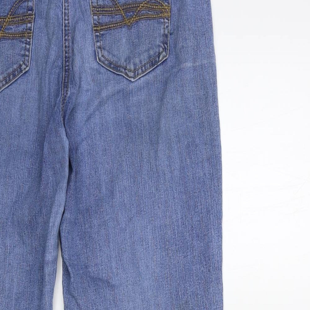 TU Womens Blue  Denim Straight Jeans Size 14 L30 in