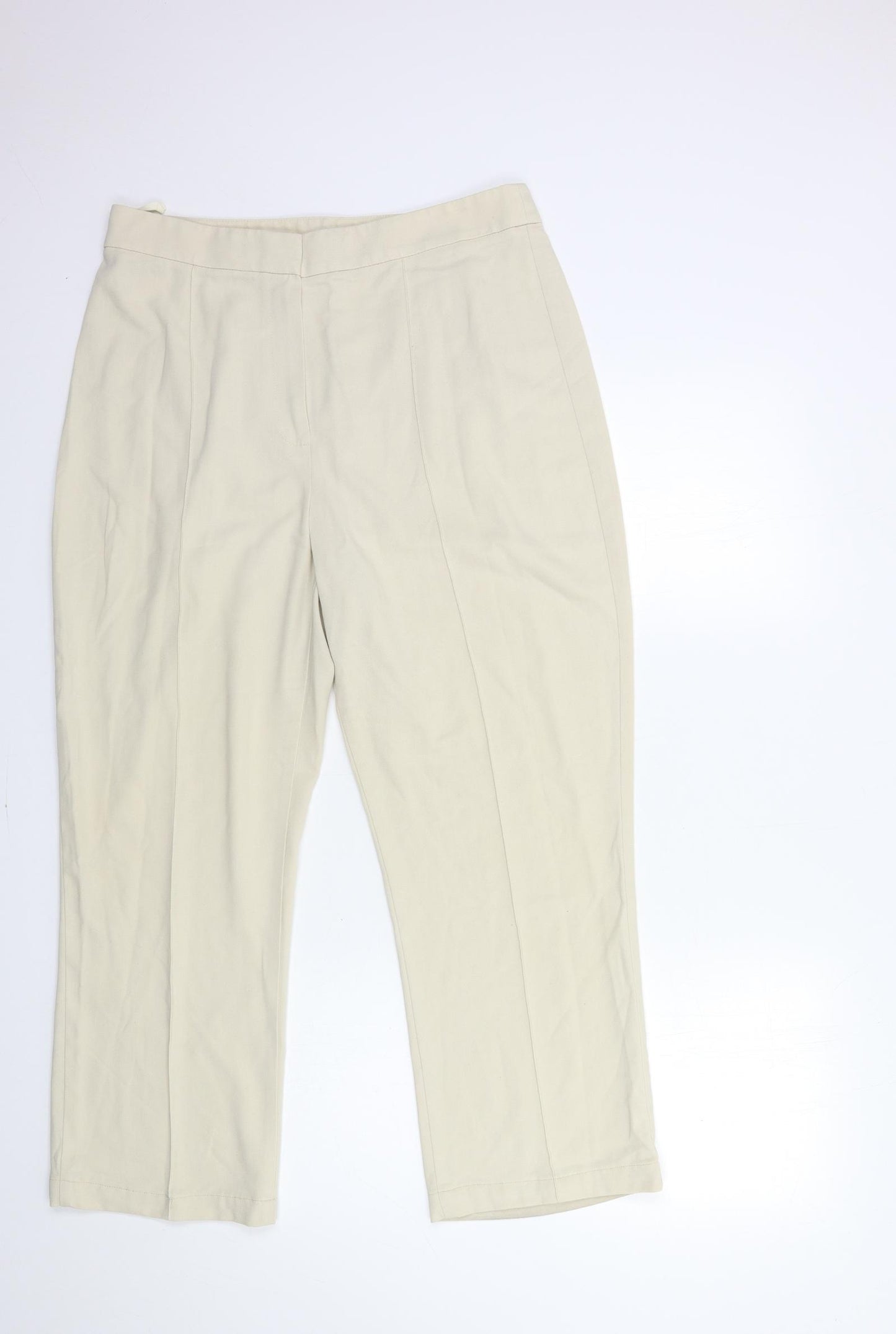 Marks and Spencer Womens Beige   Trousers  Size 16 L27 in