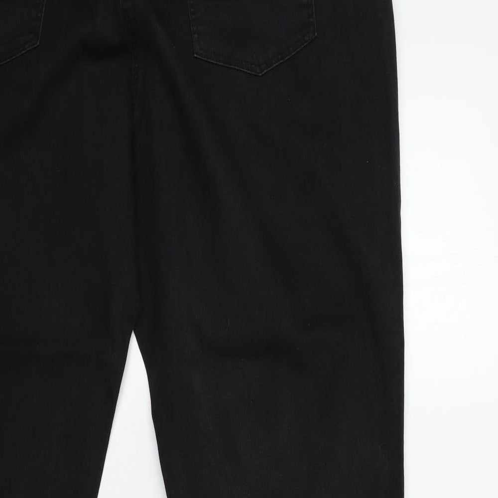 authentic denim Womens Black  Denim Straight Jeans Size 22 L28 in