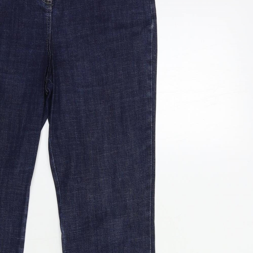 Impressions Womens Blue  Denim Straight Jeans Size 14