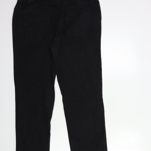 Bonmarché Womens Black  Denim Straight Jeans Size 18 L29 in