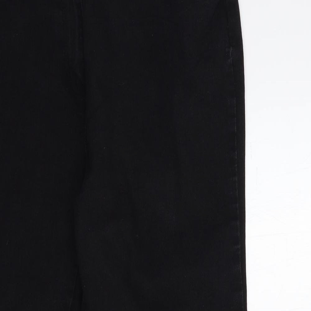 Bonmarché Womens Black  Denim Straight Jeans Size 18 L29 in