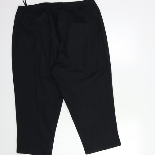 EPC Womens Black   Cropped Trousers Size 40 in L23 in