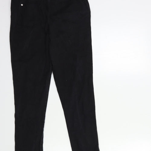 Denim & Co. Womens Black  Denim Jegging Jeans Size 10 L32 in