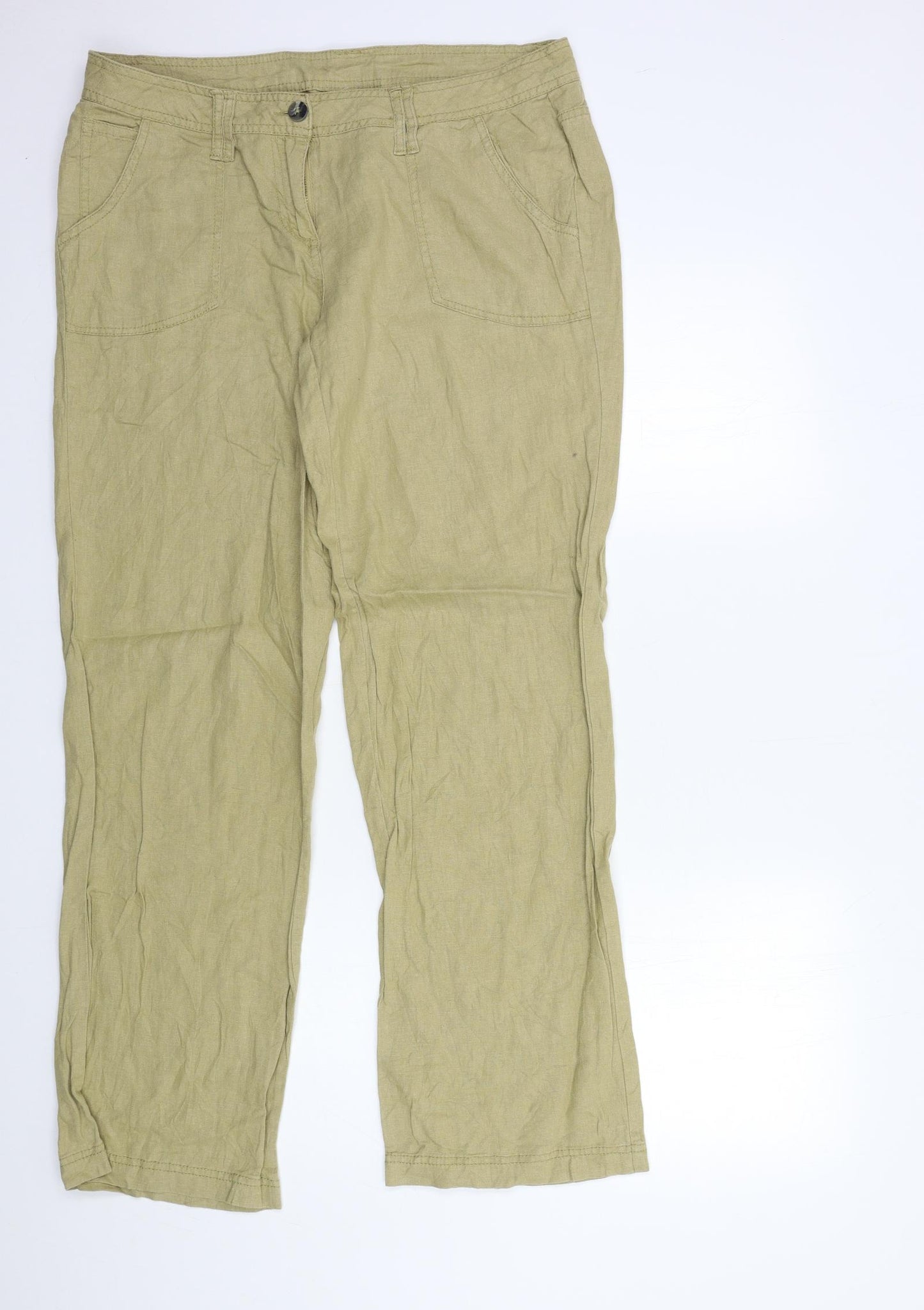 Kangol Womens Beige   Trousers  Size 14 L32 in