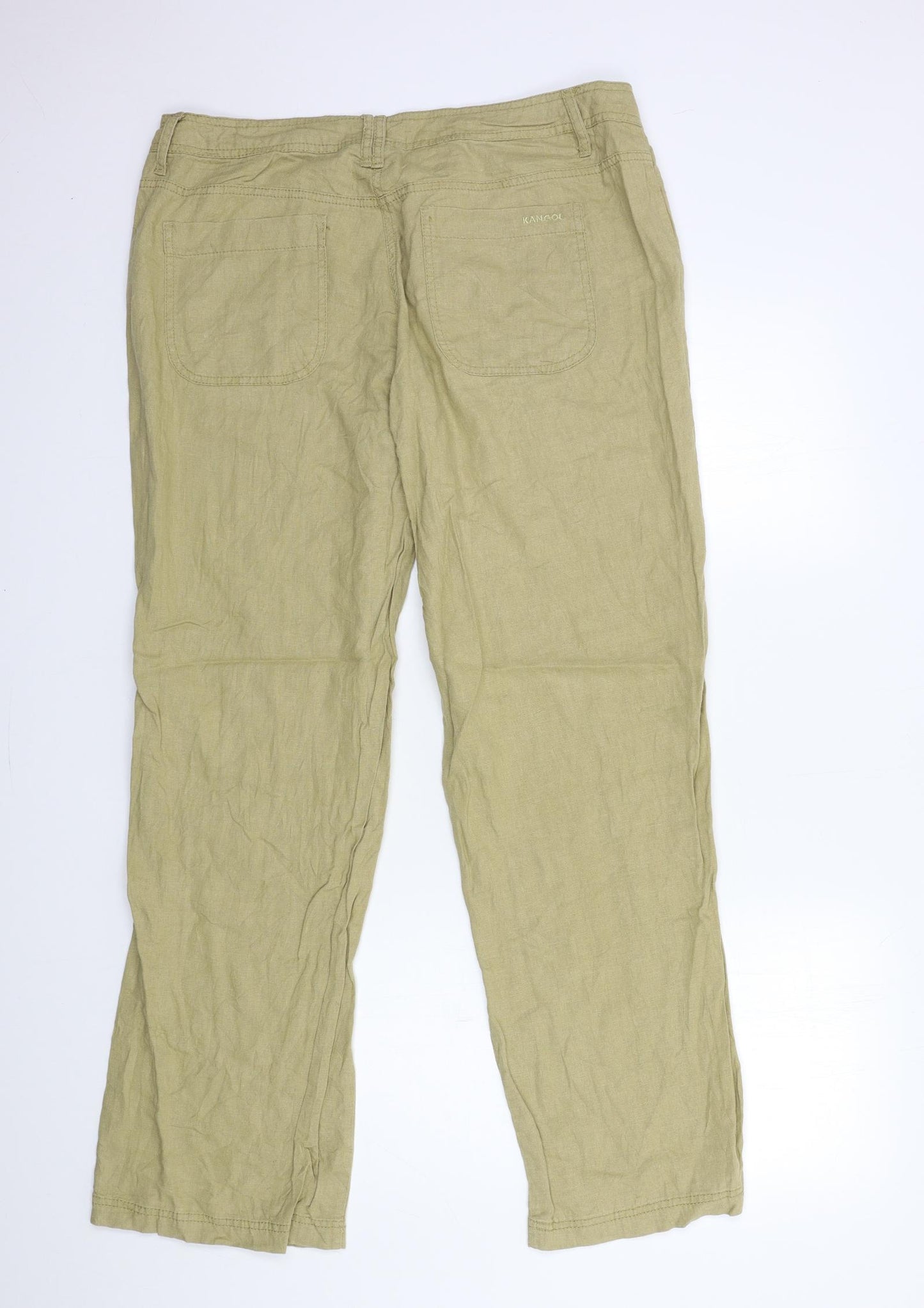 Kangol Womens Beige   Trousers  Size 14 L32 in