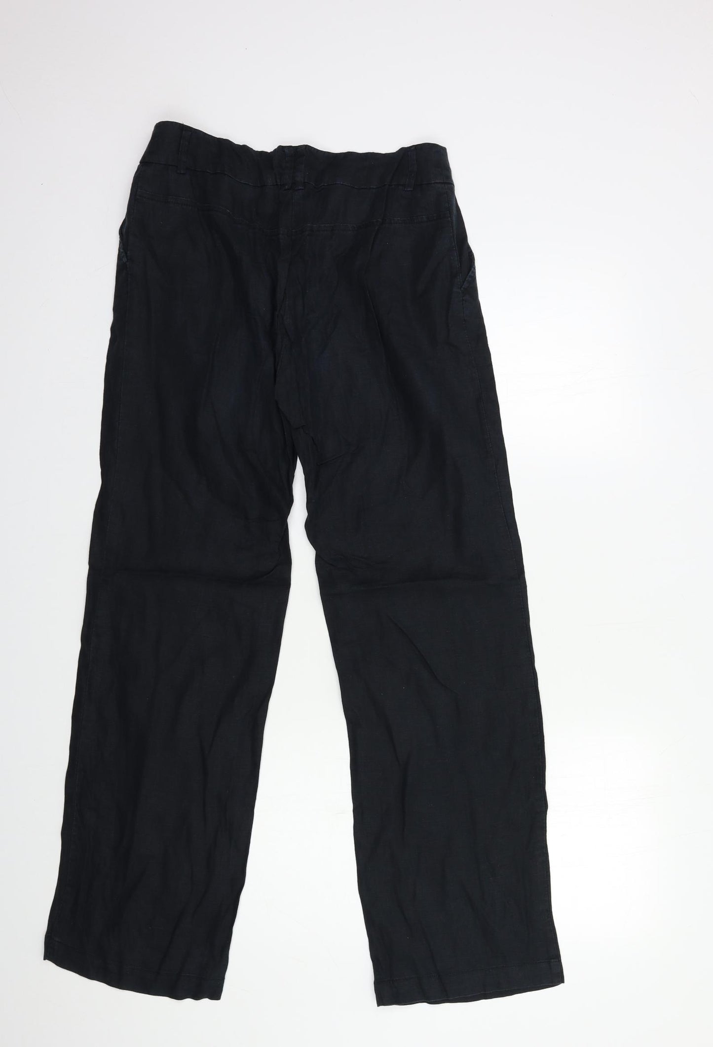 H&M Womens Black   Trousers  Size 8 L31 in