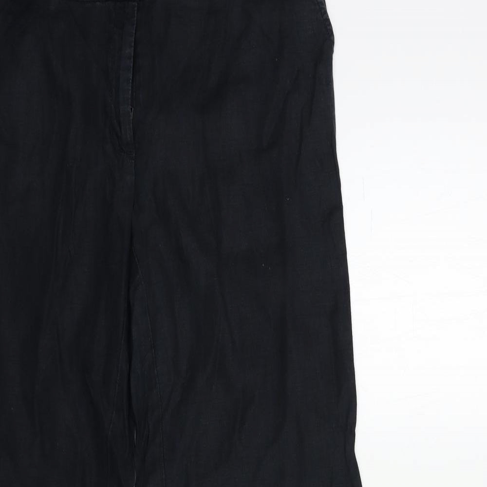 H&M Womens Black   Trousers  Size 8 L31 in