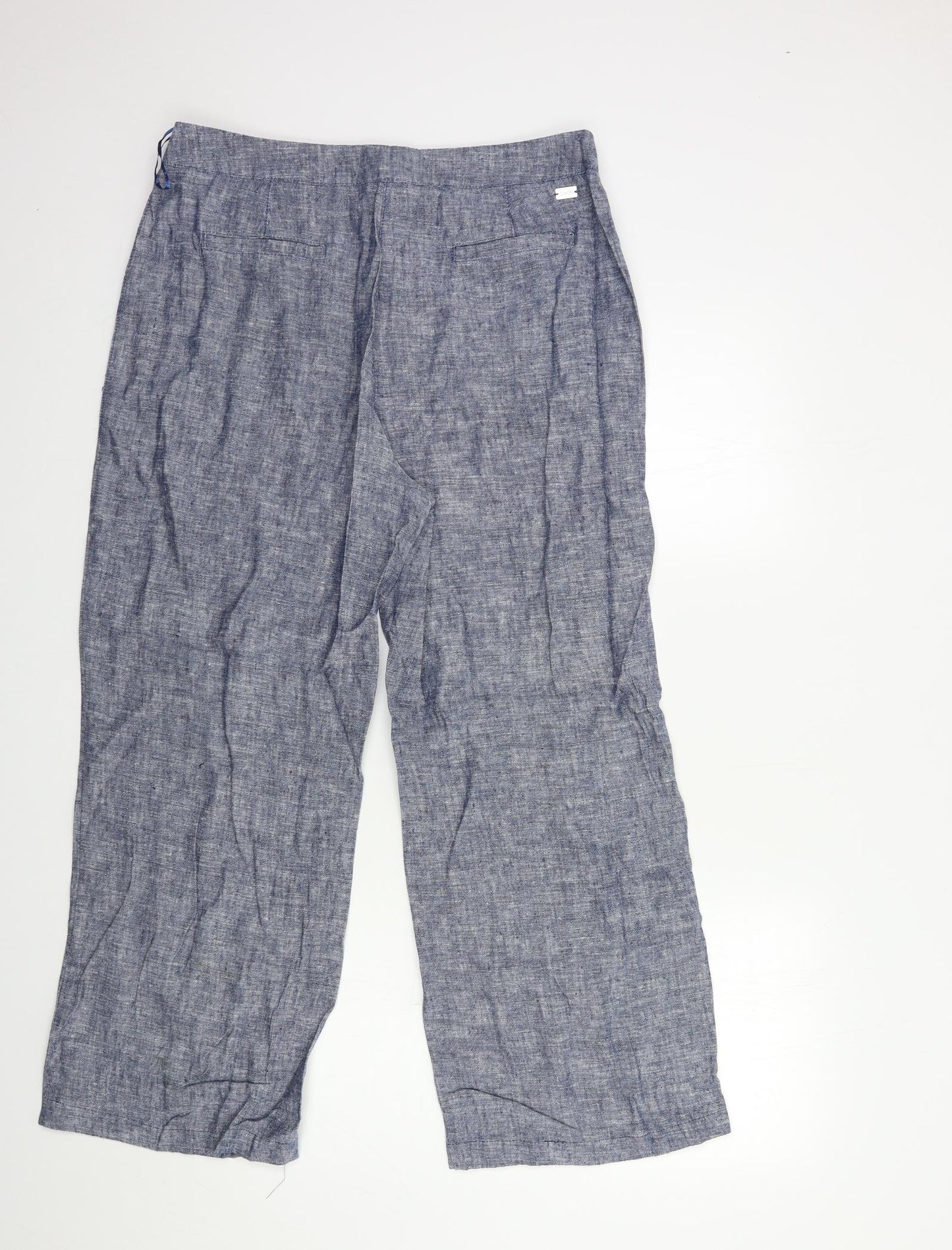 Papaya Womens Blue   Trousers  Size 12 L27 in