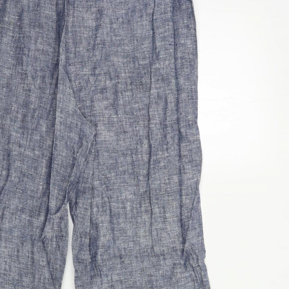 Papaya Womens Blue   Trousers  Size 12 L27 in