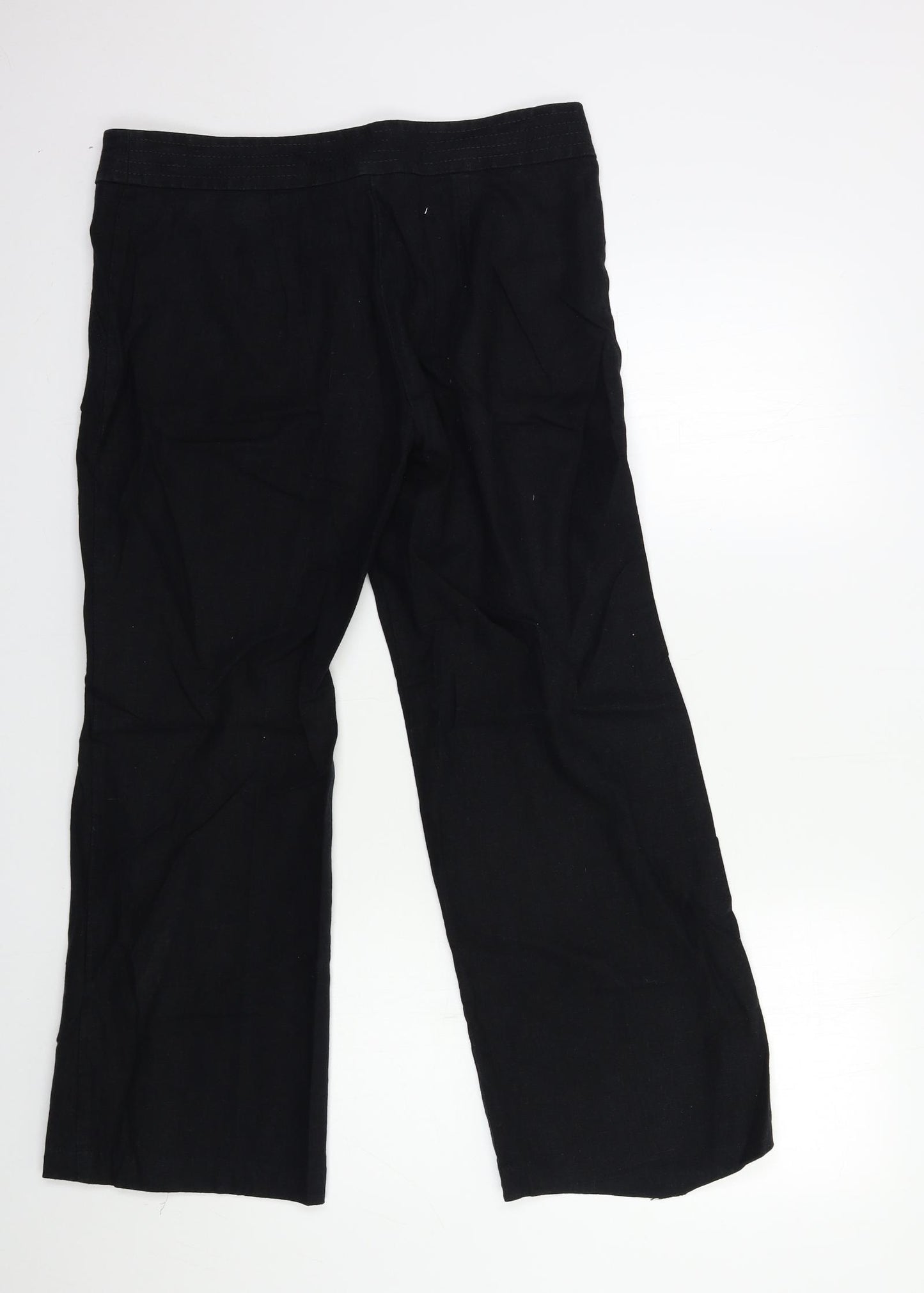 Marks and Spencer Womens Black   Trousers  Size 12 L27 in