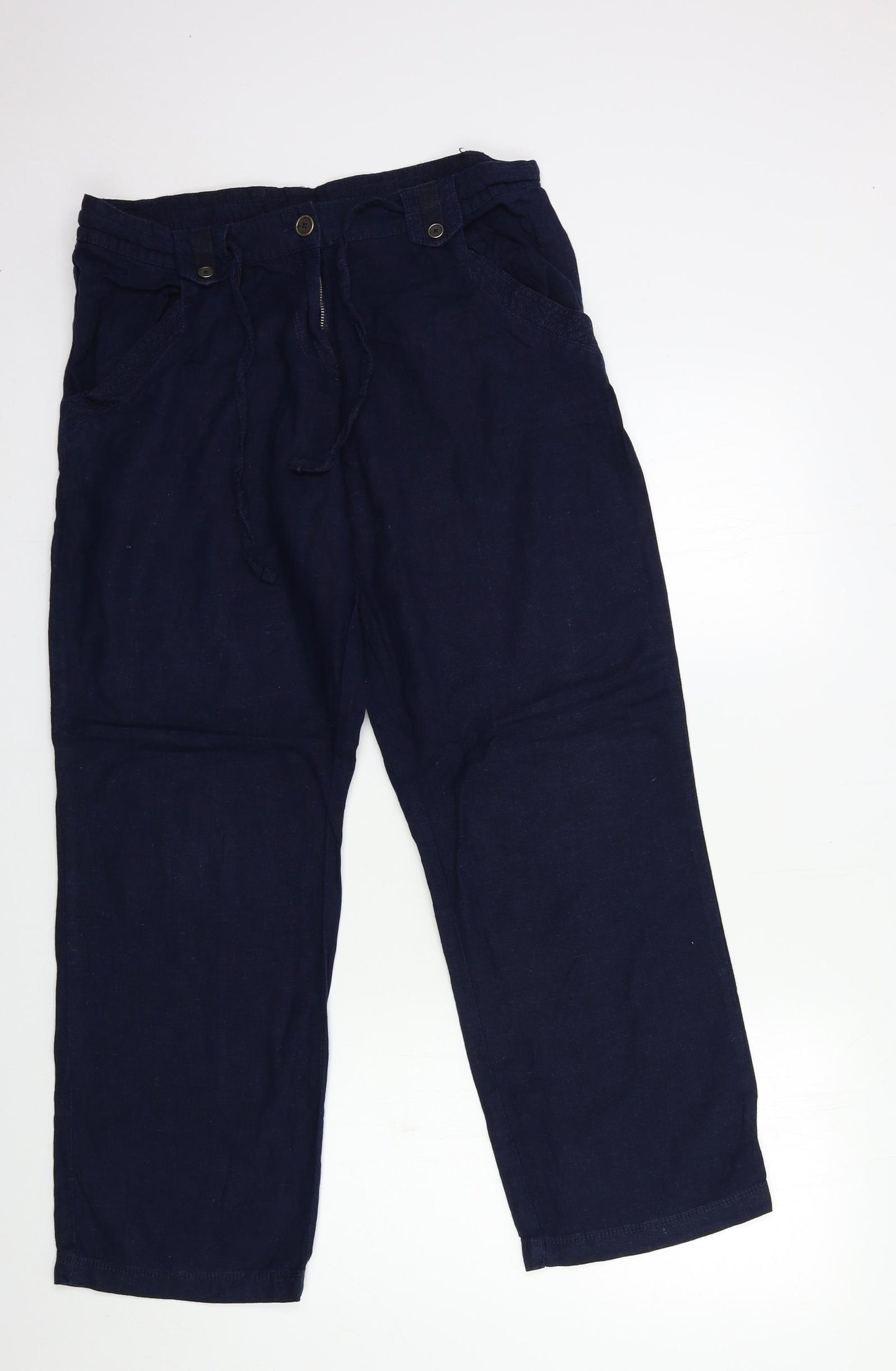 Debenhams Womens Blue   Trousers  Size 14 L28 in