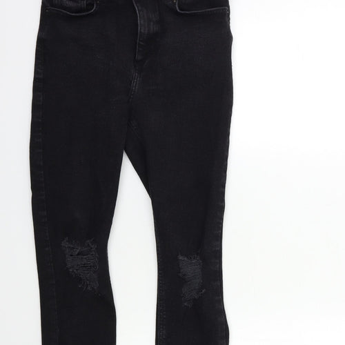 New Look Womens Black  Denim Skinny Jeans Size 10 L26 in