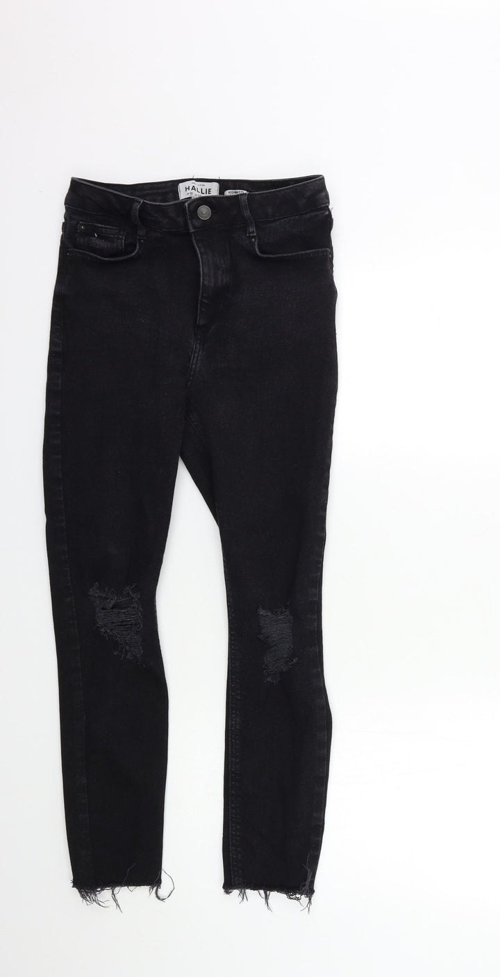 New Look Womens Black Denim Skinny Jeans Size 10 L26 in