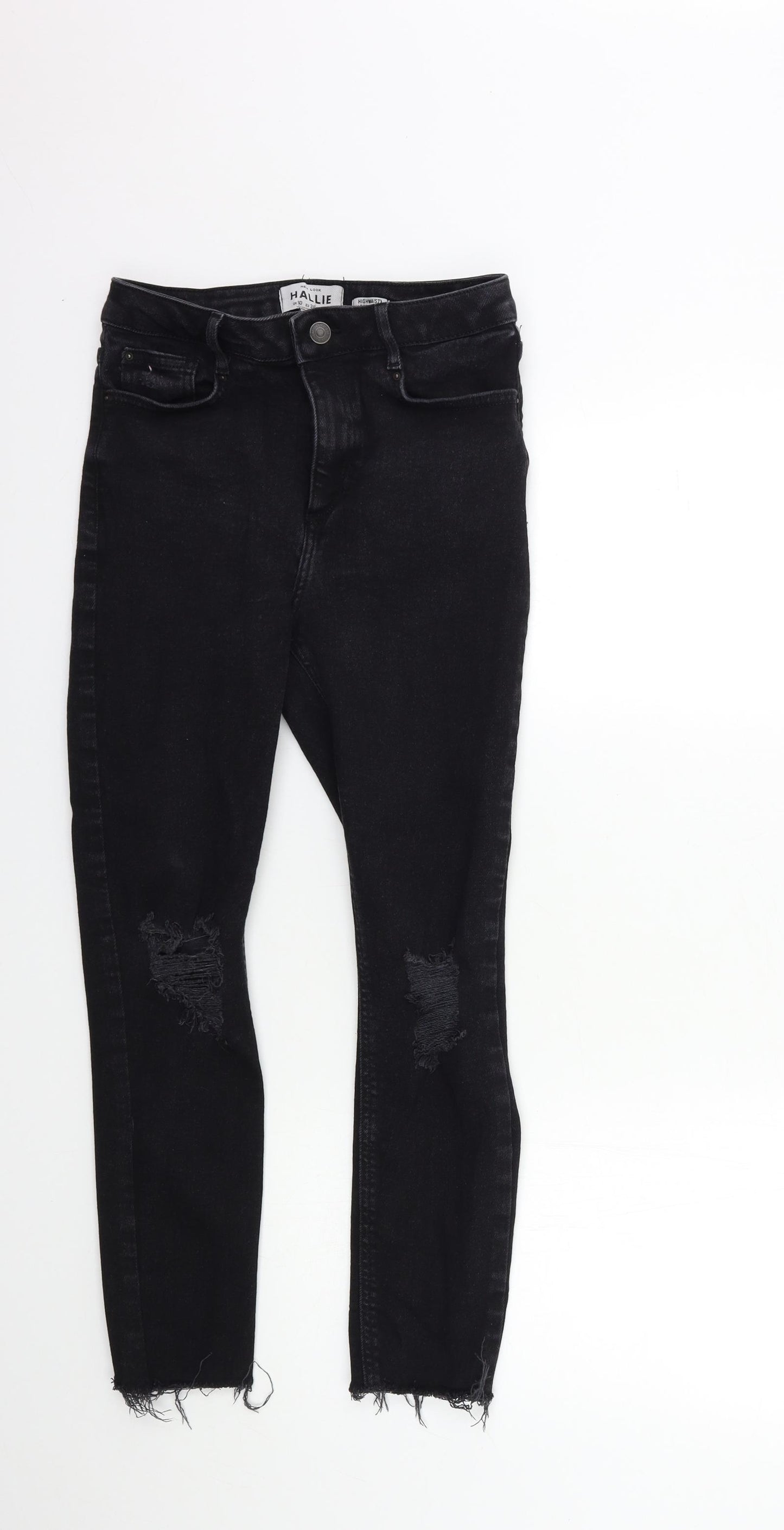 New Look Womens Black  Denim Skinny Jeans Size 10 L26 in