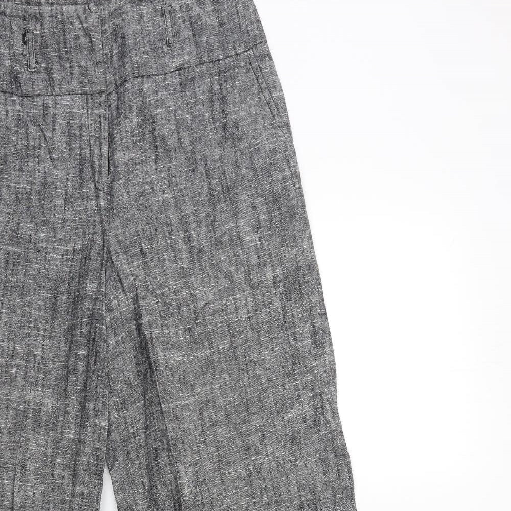 MAXINI COLLEZIONE Womens Grey   Trousers  Size 12 L30 in