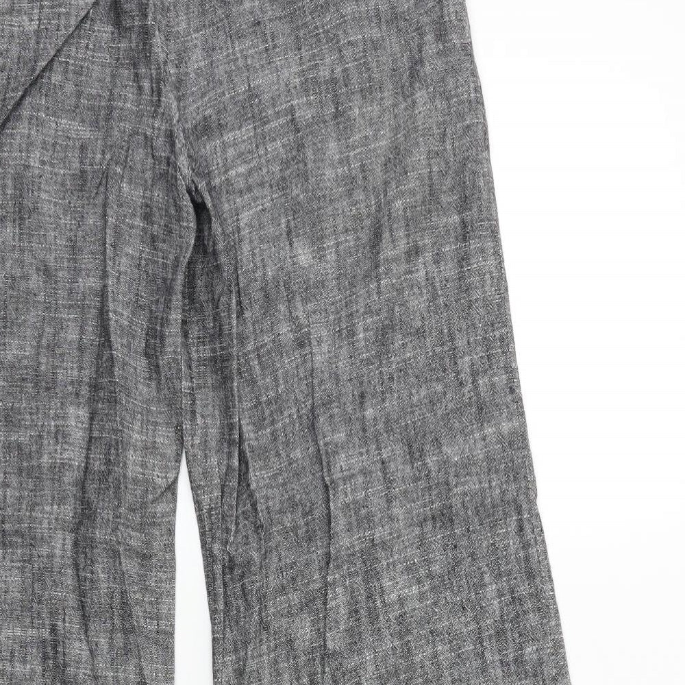 MAXINI COLLEZIONE Womens Grey   Trousers  Size 12 L30 in