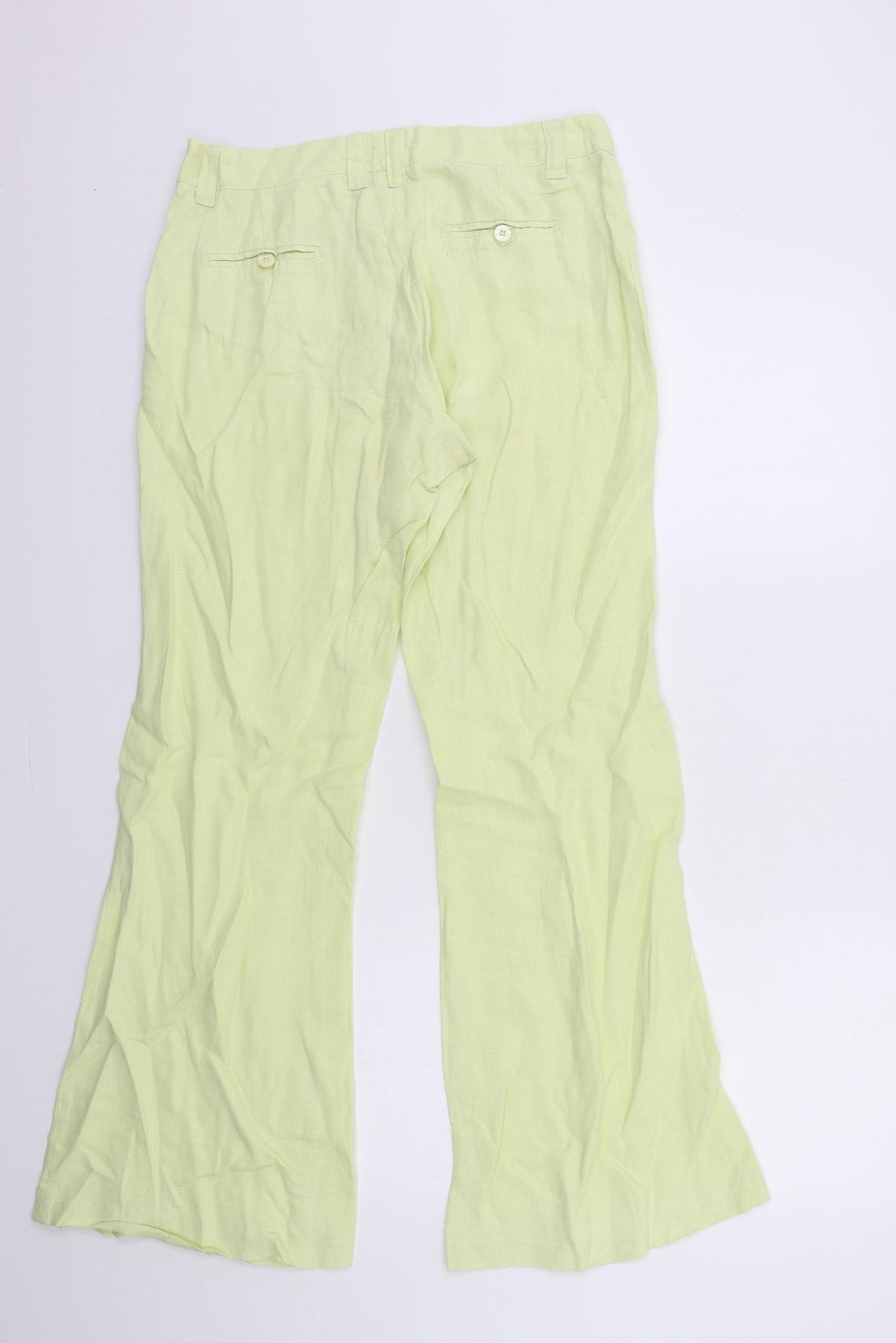 Jane Norman Womens Yellow   Trousers  Size 10 L31 in