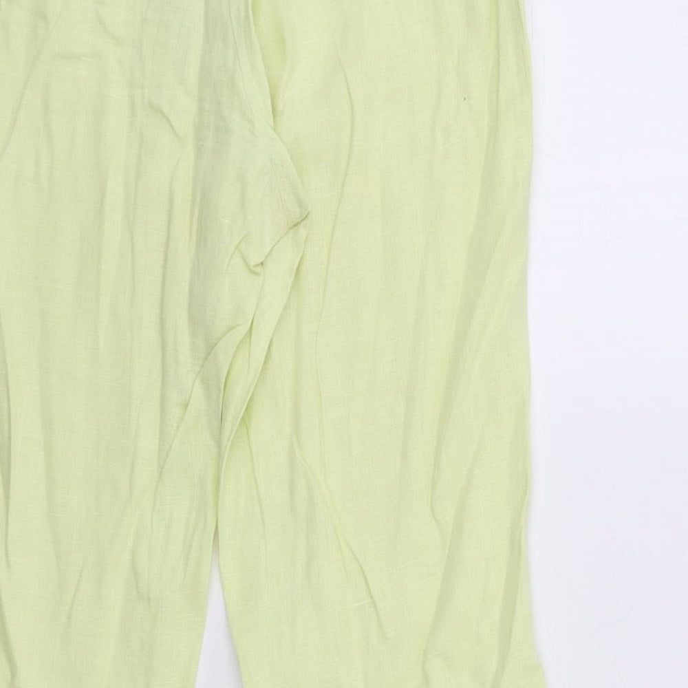 Jane Norman Womens Yellow   Trousers  Size 10 L31 in