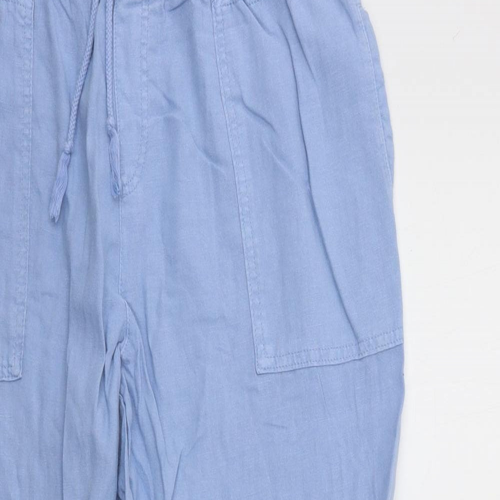 Marks and Spencer Womens Blue   Trousers  Size 16 L29 in