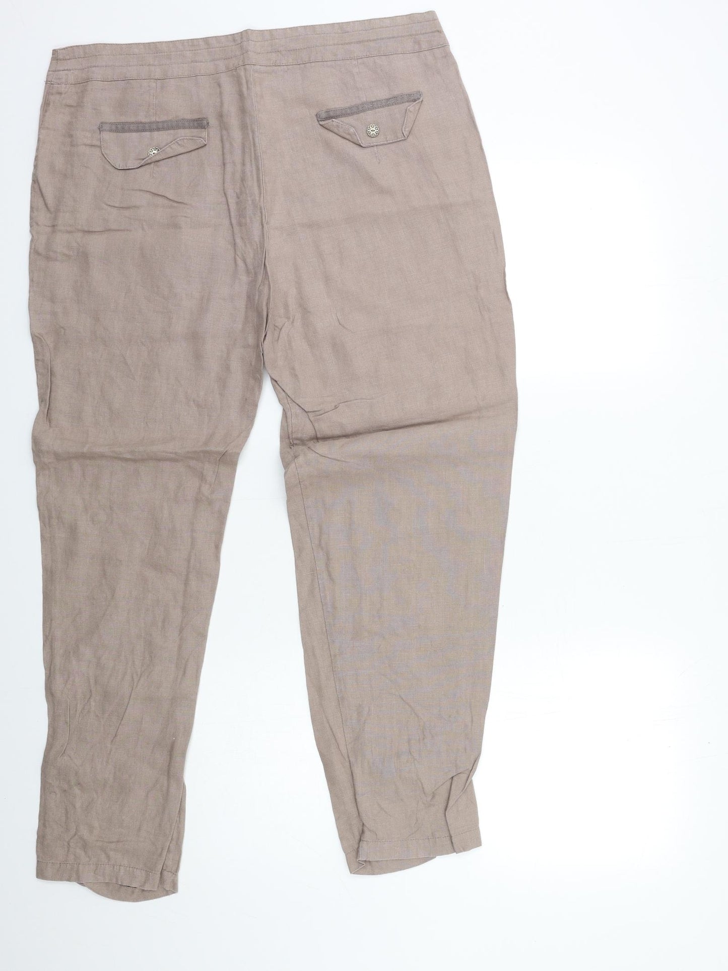 Maloka Womens Brown   Trousers  Size L L36 in