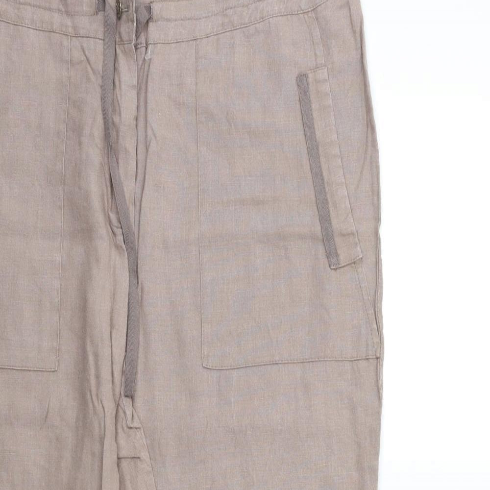 Maloka Womens Brown   Trousers  Size L L36 in